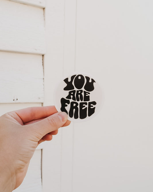 you are free sticker